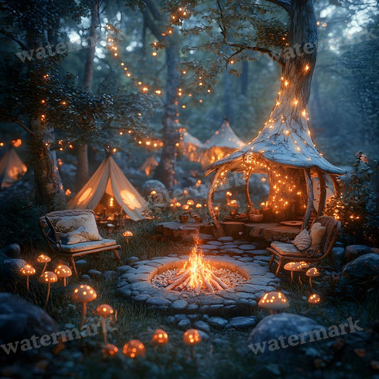 Woodland Elf Sanctuary Backdrop Images