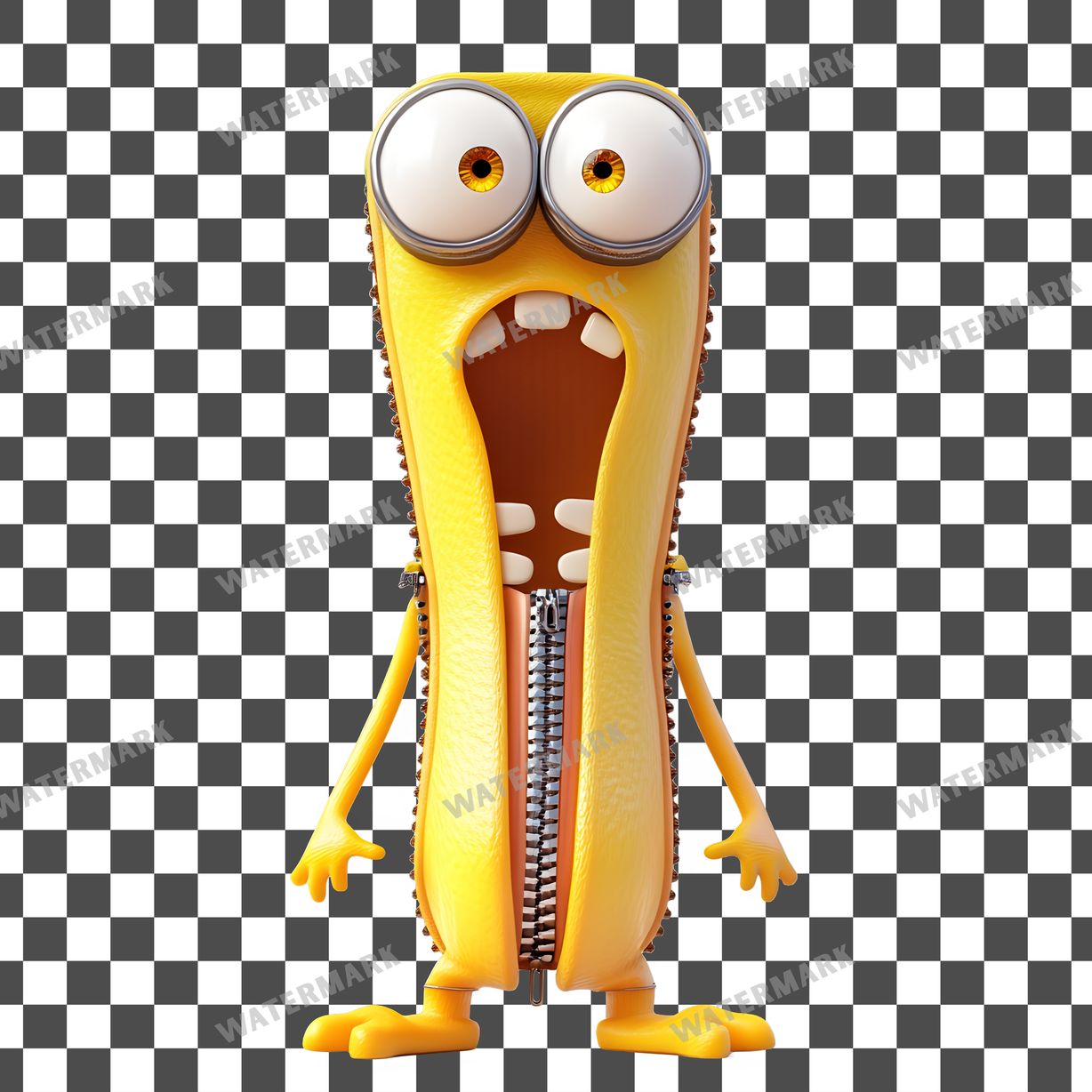 Worried Zipper Clipart Pngs