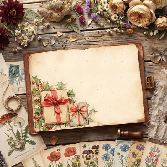 Wrapped Christmas Gifts Digital Papers