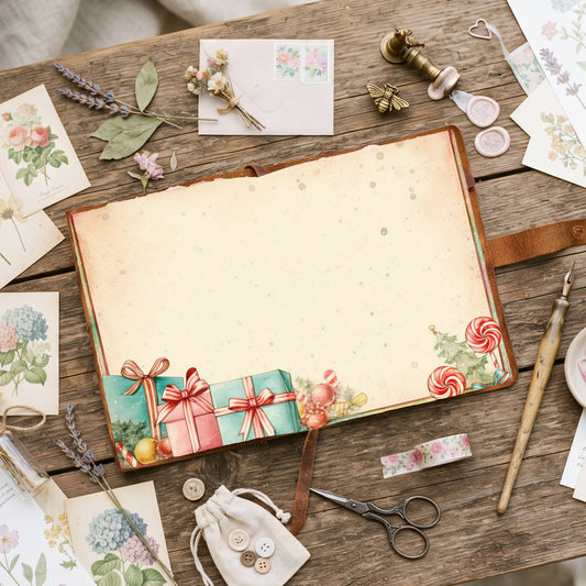 Wrapped Christmas Gifts Digital Papers