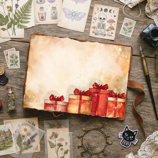 Wrapped Christmas Gifts Digital Papers
