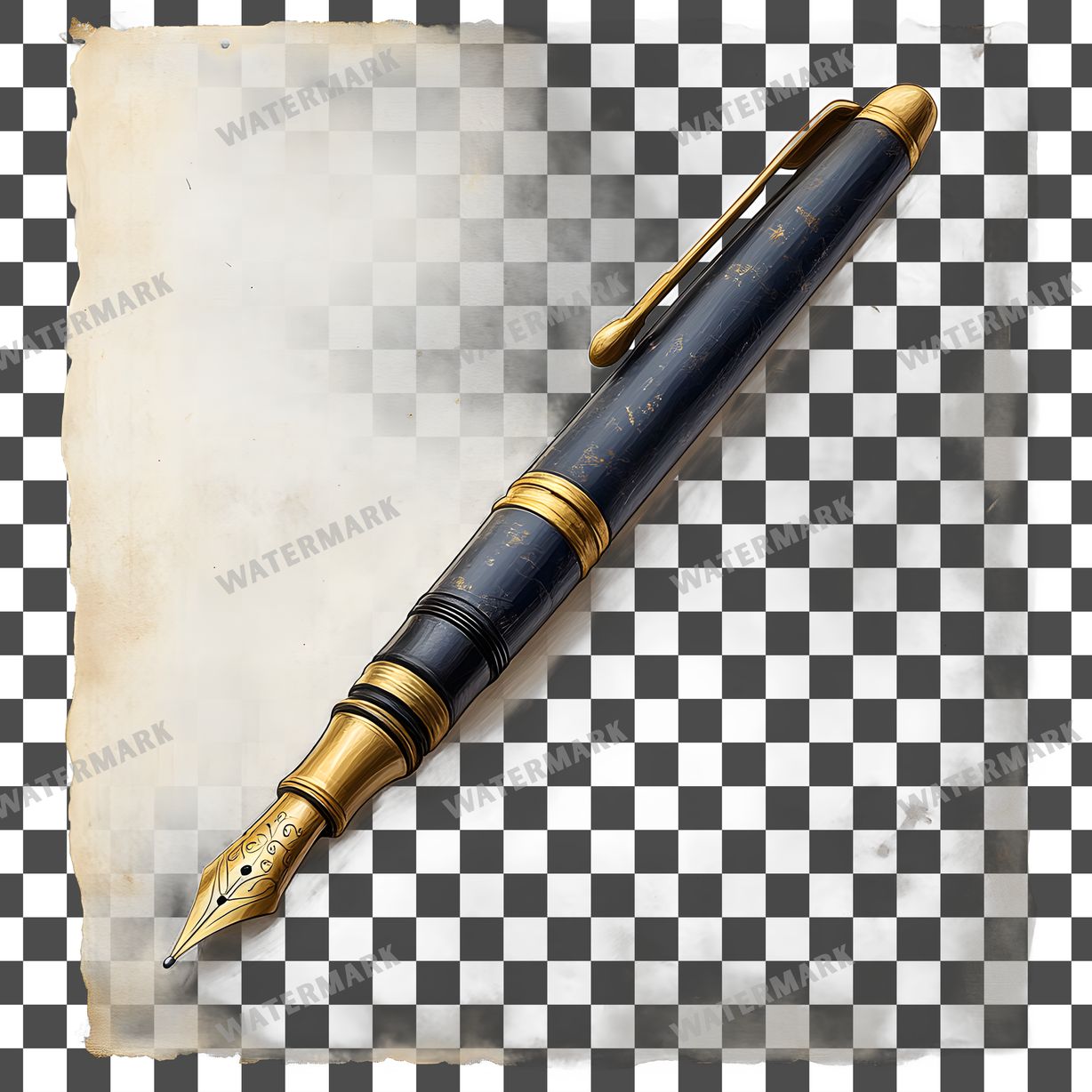 Writing Pen Vintage Style Clipart Pngs