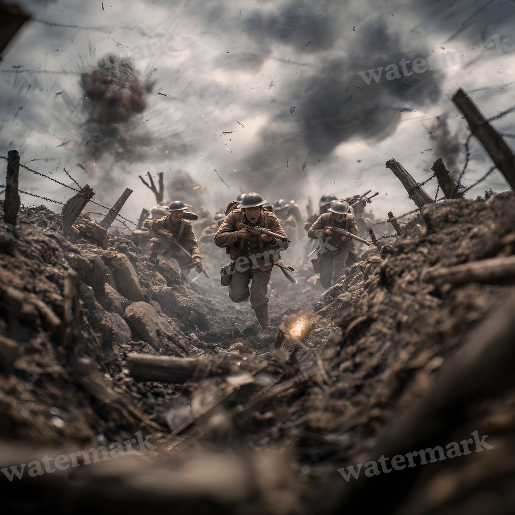 Ww Soldiercharging Backdrop Images