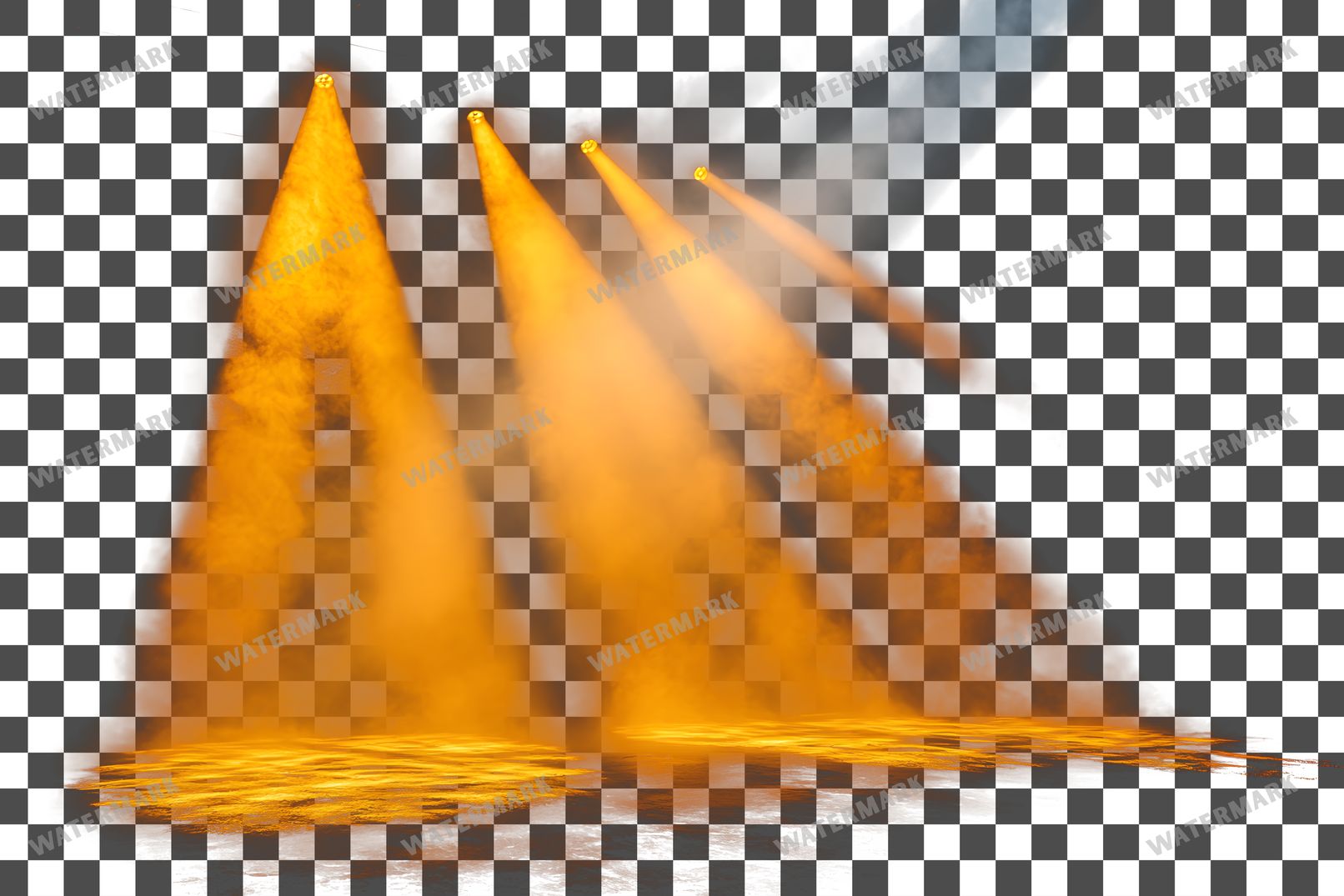 Yellow Lighting Dramatic Shadows Transparent Overlay Pngs