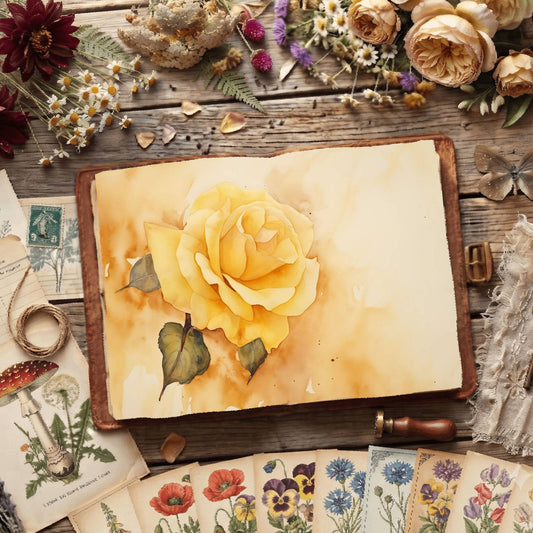 Yellow Roses Digital Papers