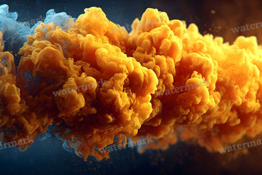 Yellow Smoke Action Backdrop Images