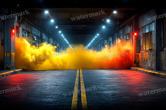 Yellow Smoke Action Backdrop Images