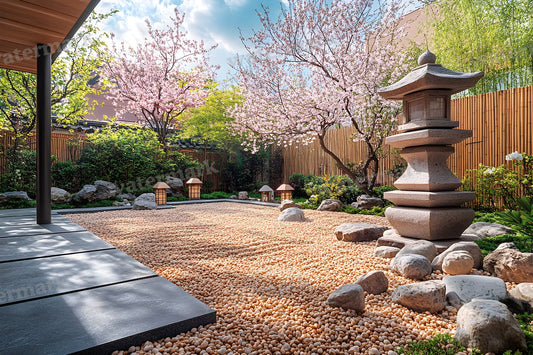 Zen Garden Backdrop Images
