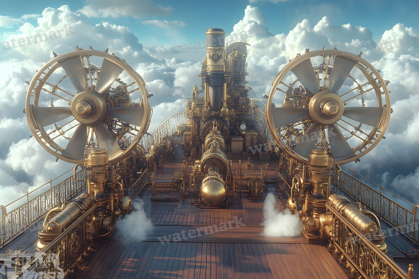 Airship Deck Backdrop Images