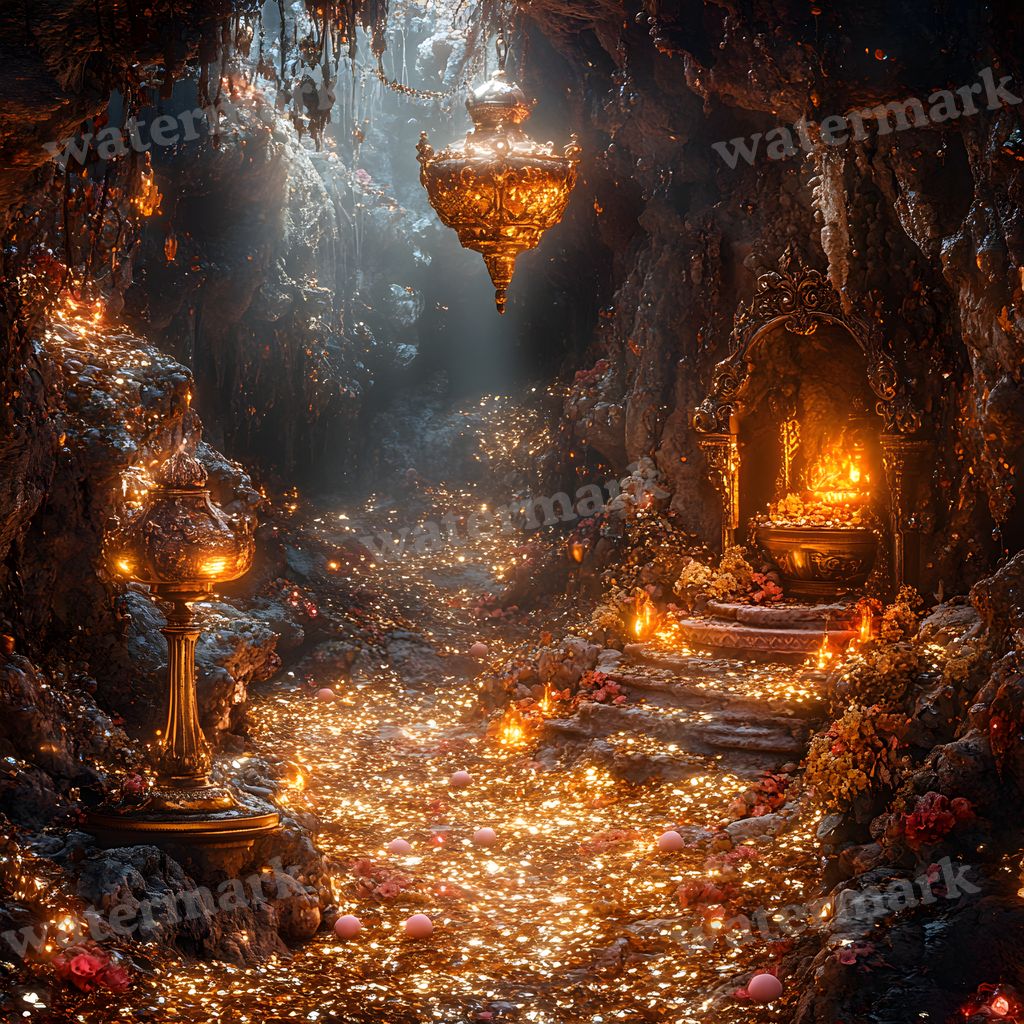 Aladdins Enchanted Cave Backdrop Images