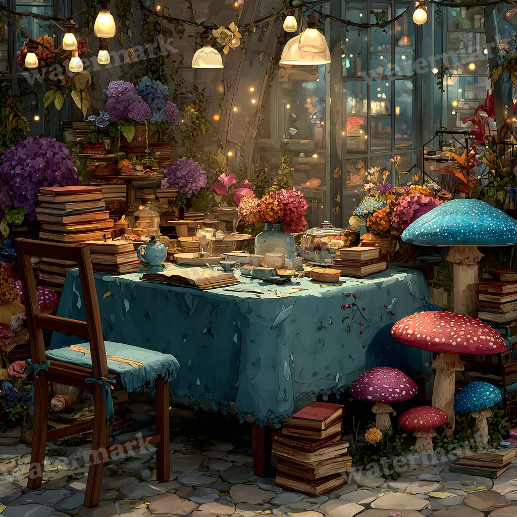 Alice In Wonderland Table Backdrop Images