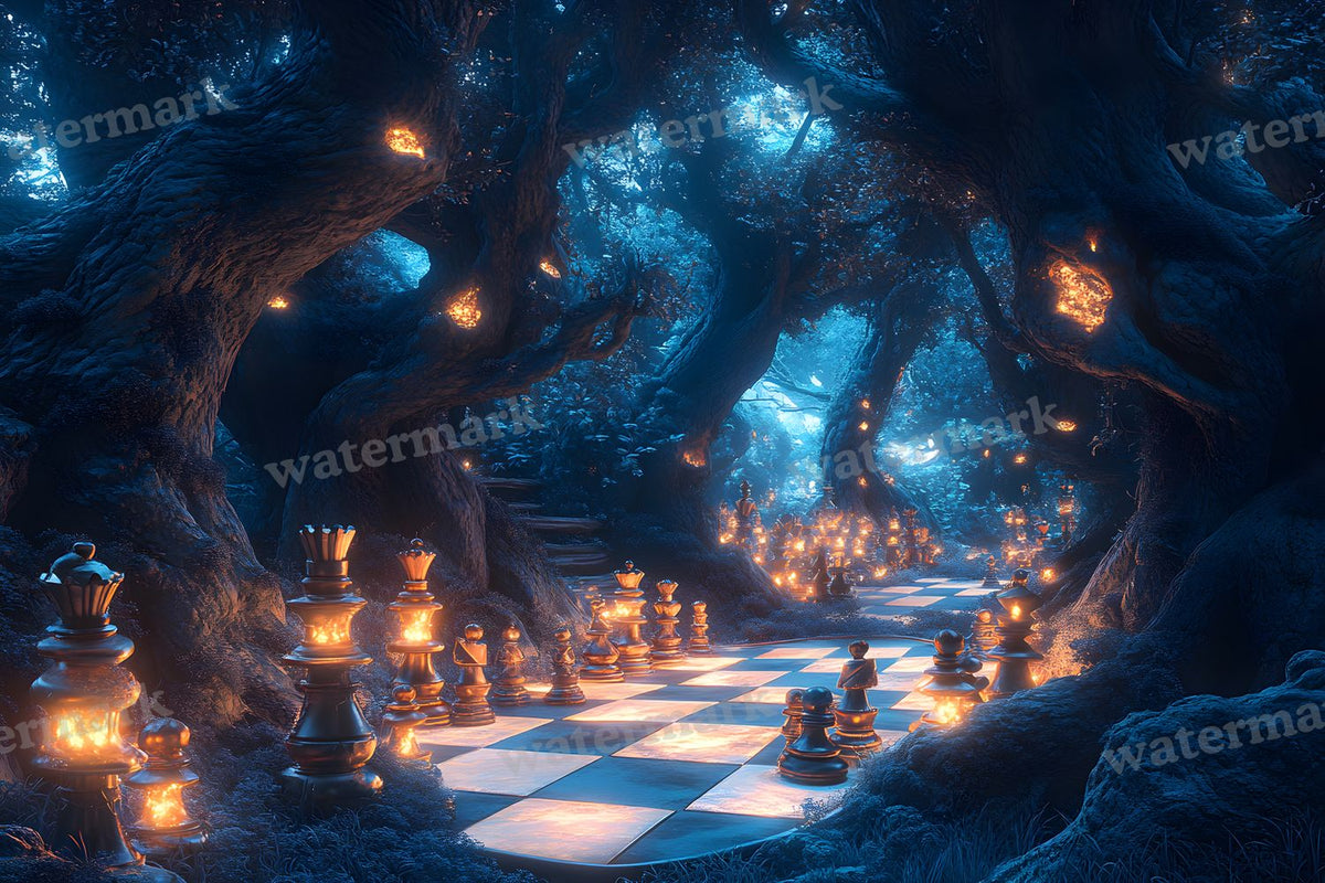Alice Oversized Chessboard Backdrop Images