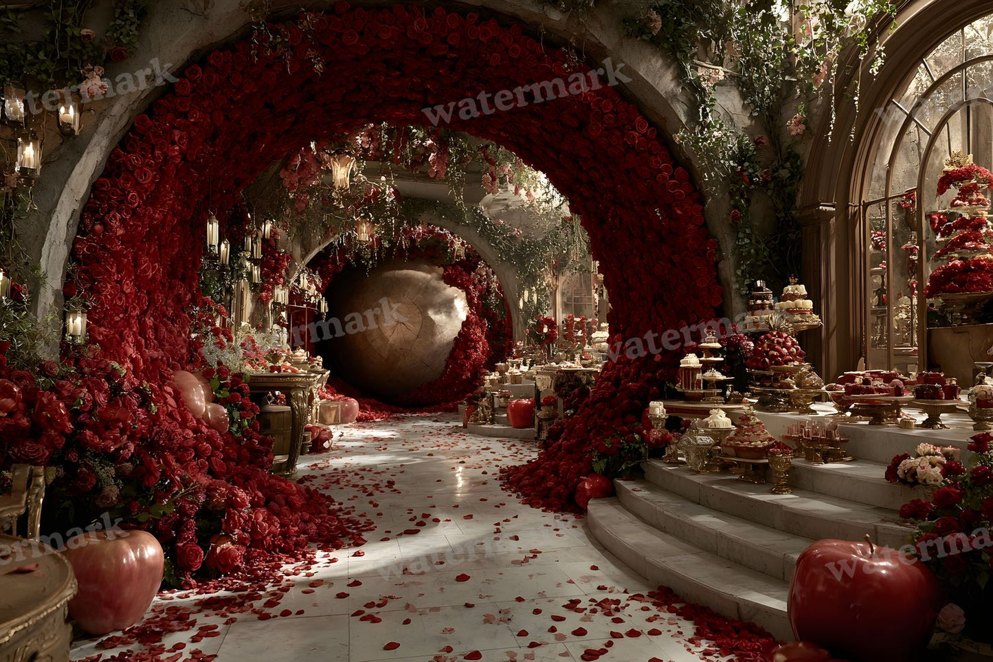 Alice Wonderland Magical Forest Backdrop Images
