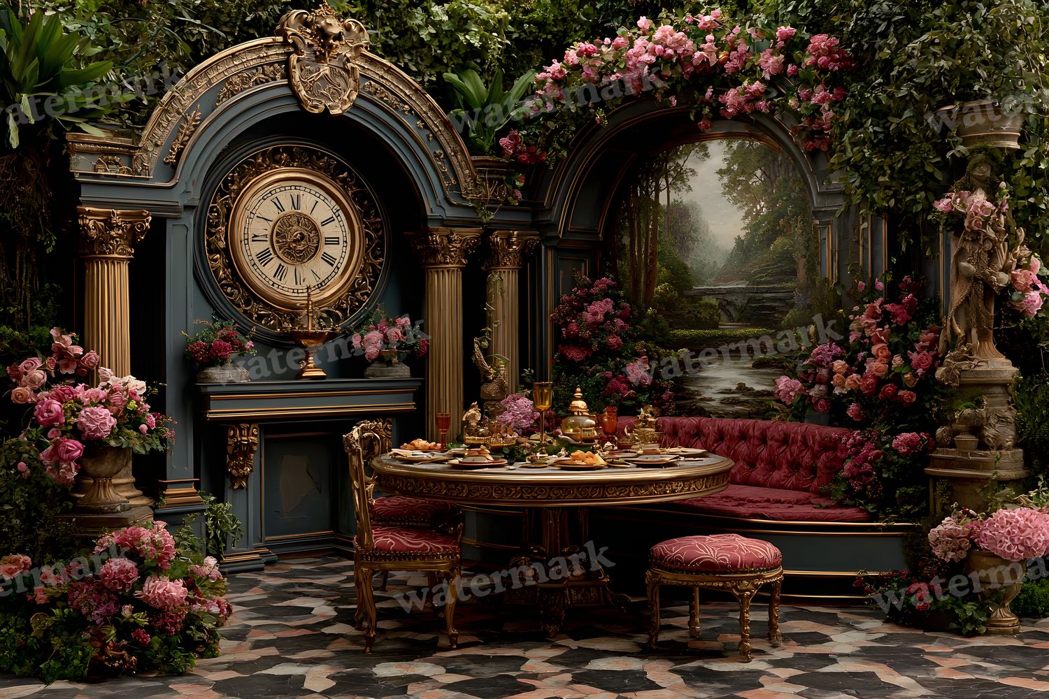 Alice Wonderland Rabbit Backdrop Images
