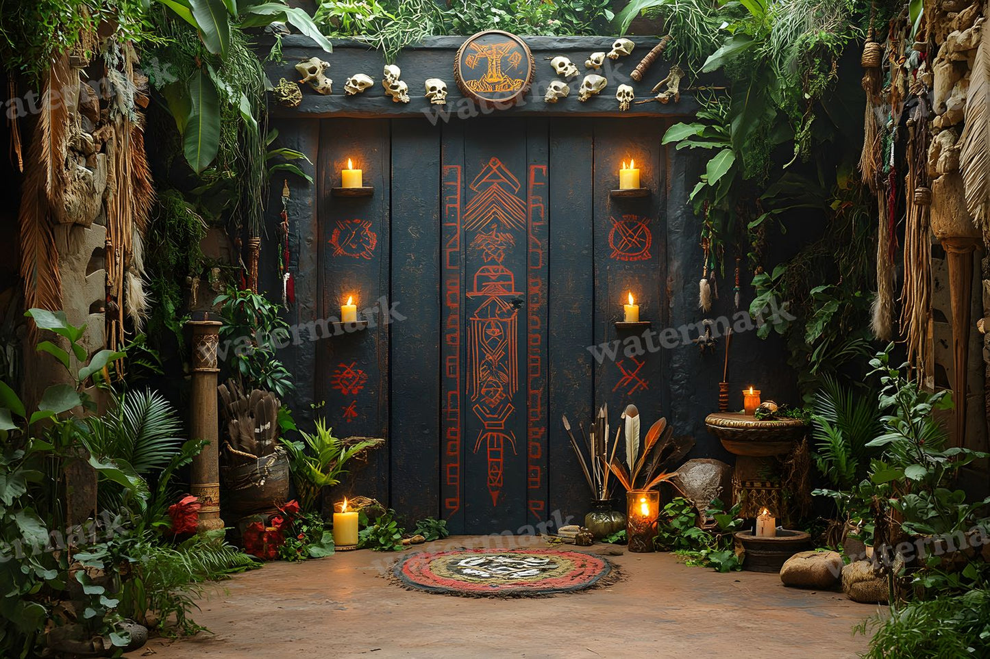 Amazonian Shamanic Ritual Backdrop Images