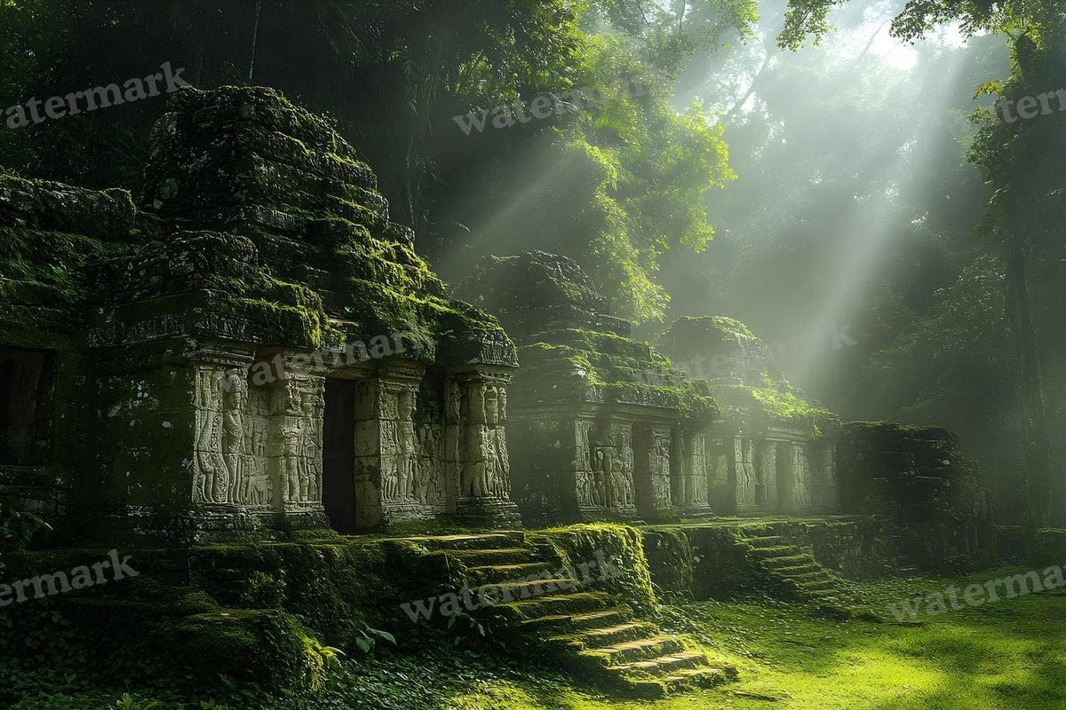 Amazonian Temple Ruins Backdrop Images