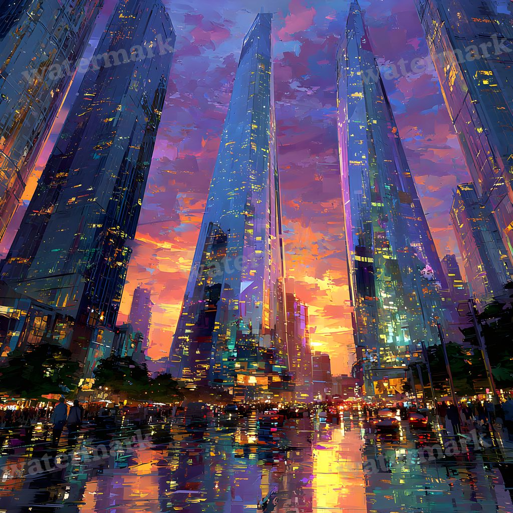 American Steampunk Cityscape Backdrop Images