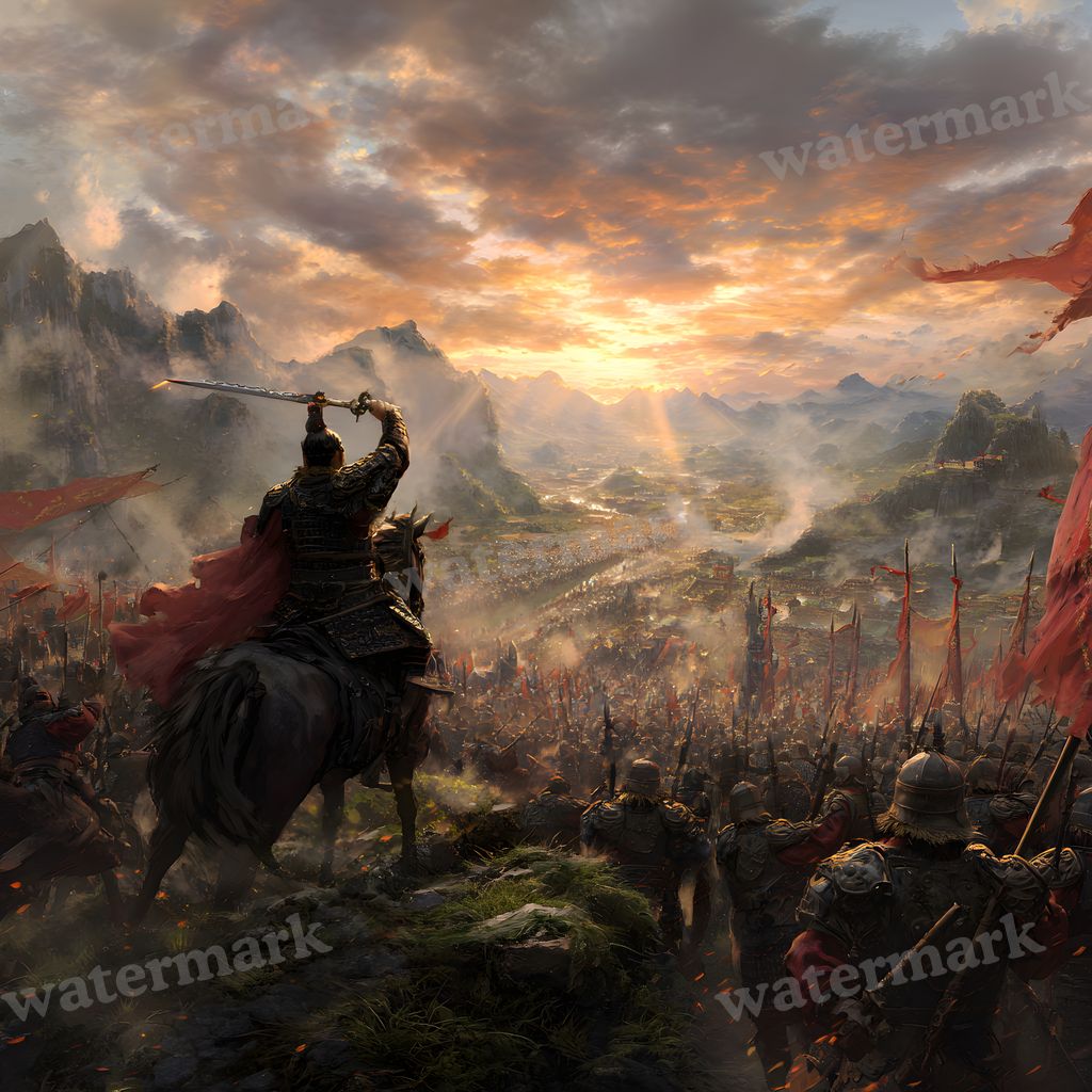 Ancient Chinese Army Battle Backdrop Images