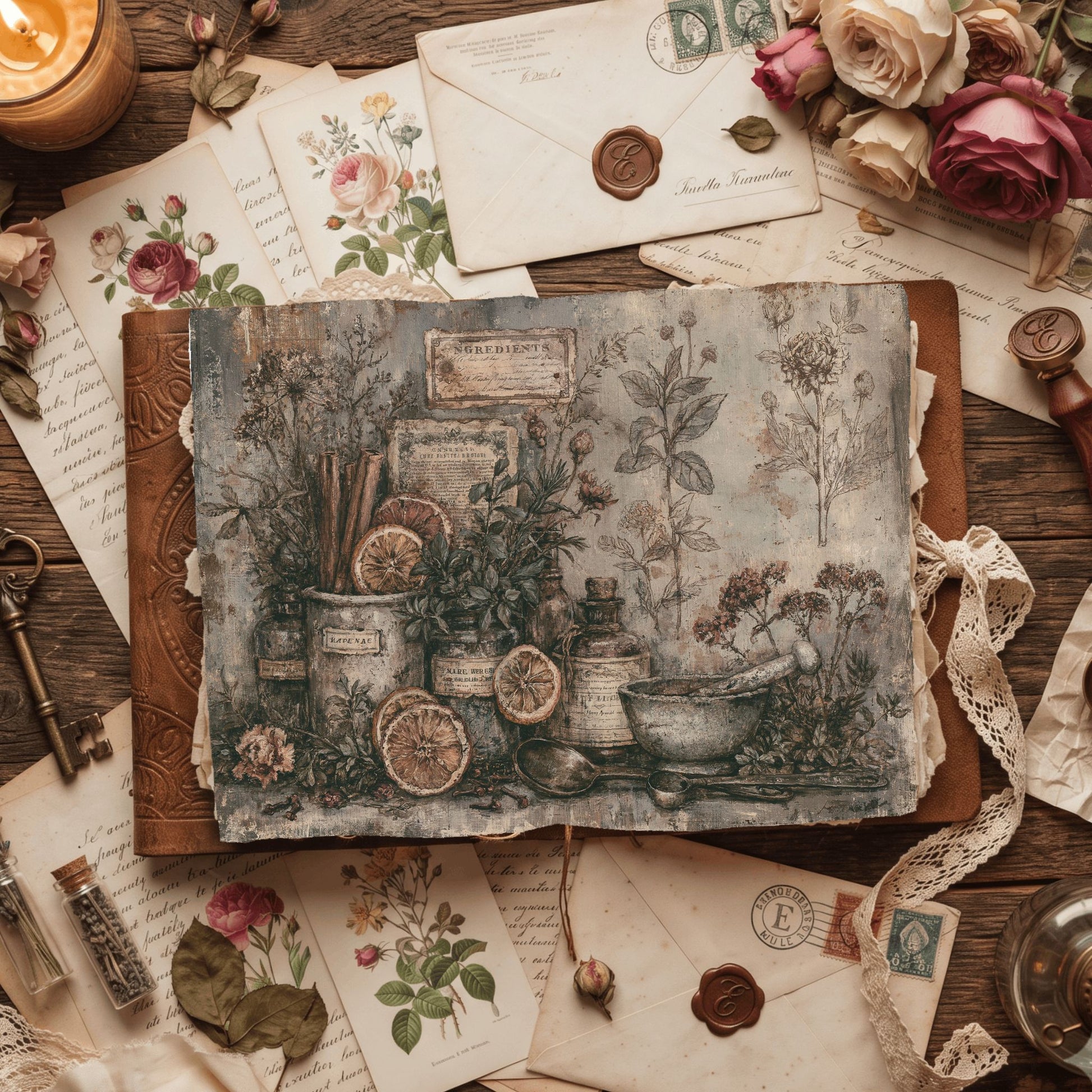 Ancient Spell Ingredients Journal Page