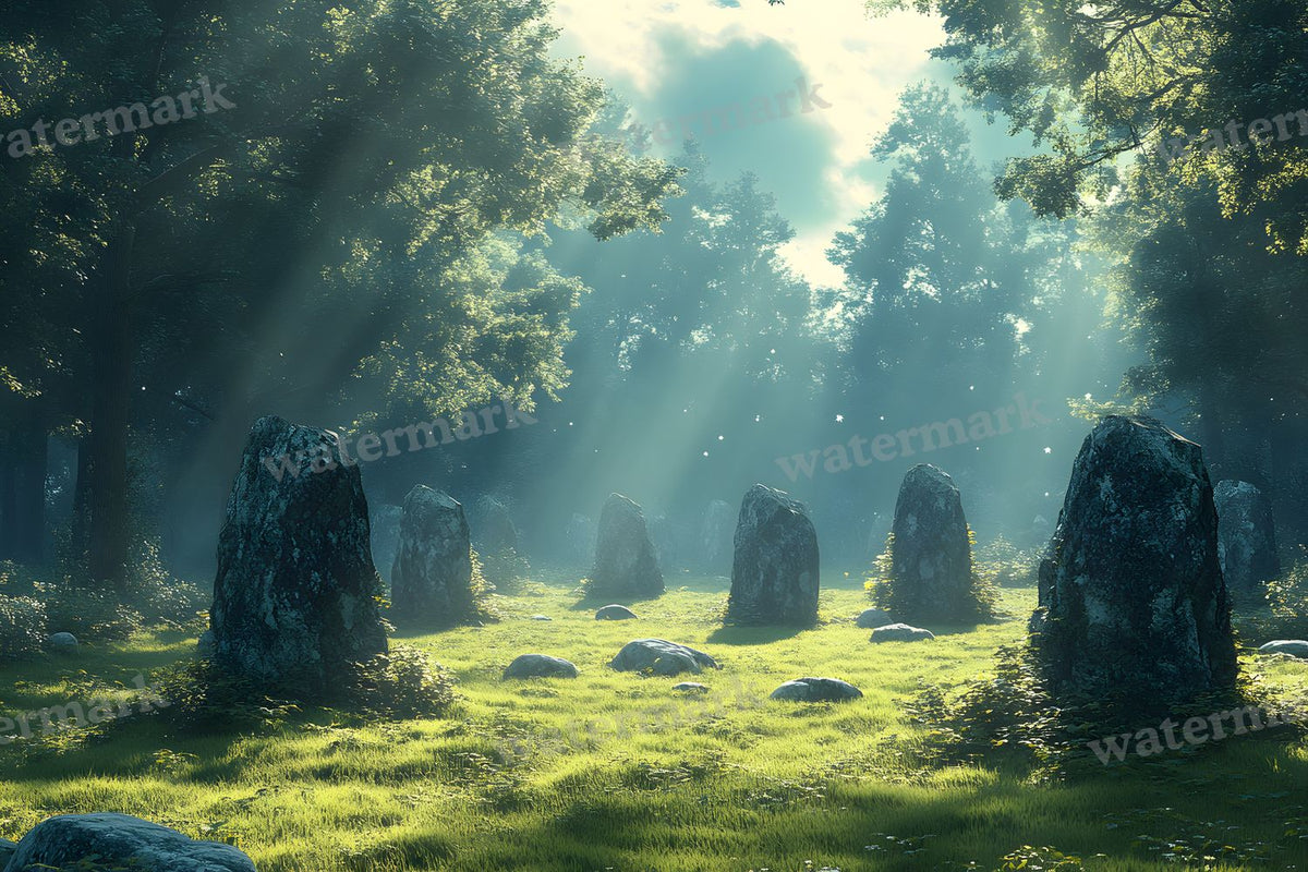 Ancient Stone Circle Clearing Backdrop Images