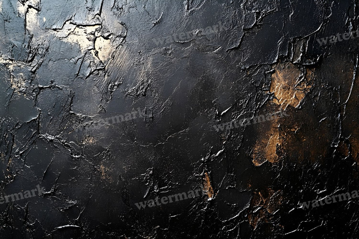 Black Texture Ethereal digital photo backdrop for photo editing, preview 2