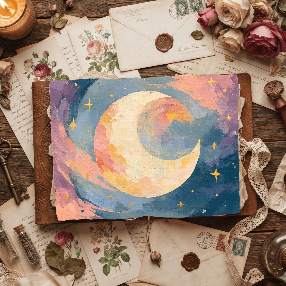 Celestial Moon Journal Paper