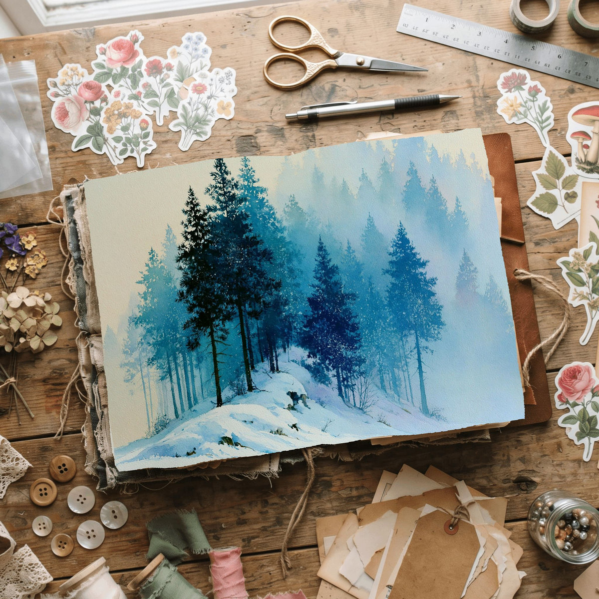 Fine Art Watercolor On Cotton Paper