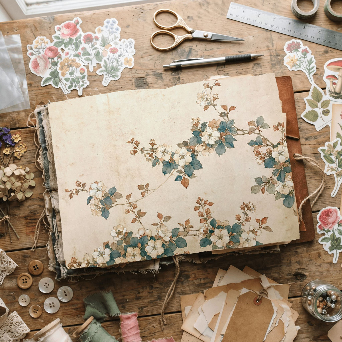 Joseon Dynasty Korean Floral Painting
