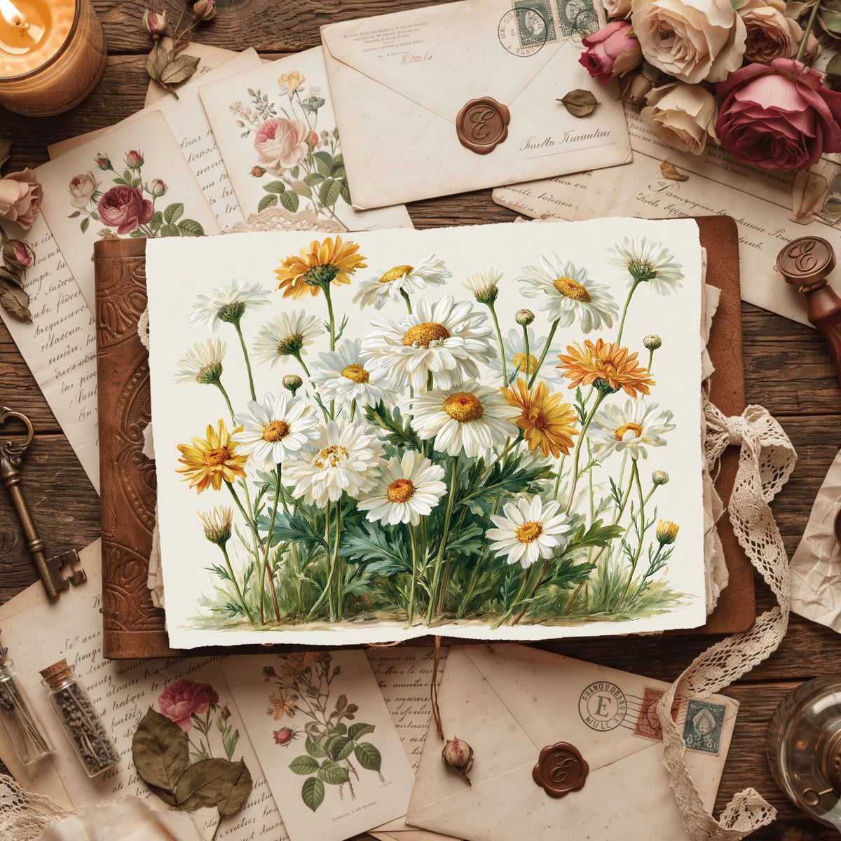 Meadow Daisy Botanical Cluster