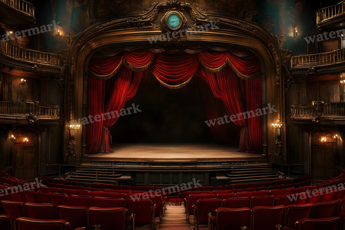 Opulent Opera House digital photo backdrop for photo editing, preview 2