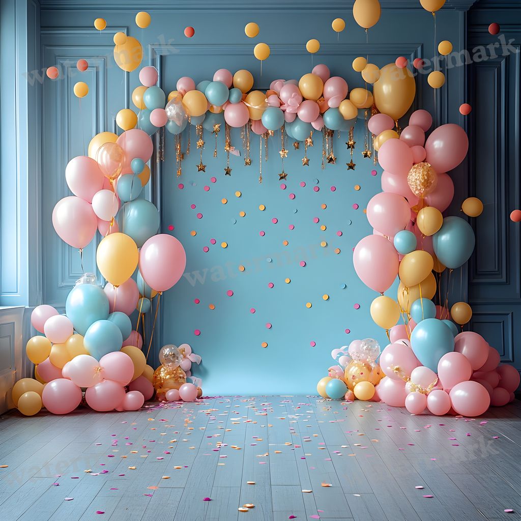 Pastel Birthday Backdrop Images