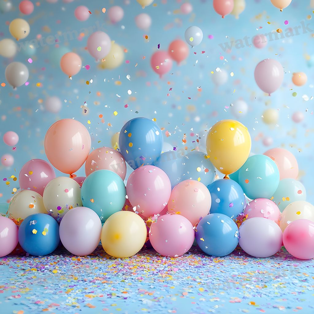 Rainbow Balloon Backdrop Images