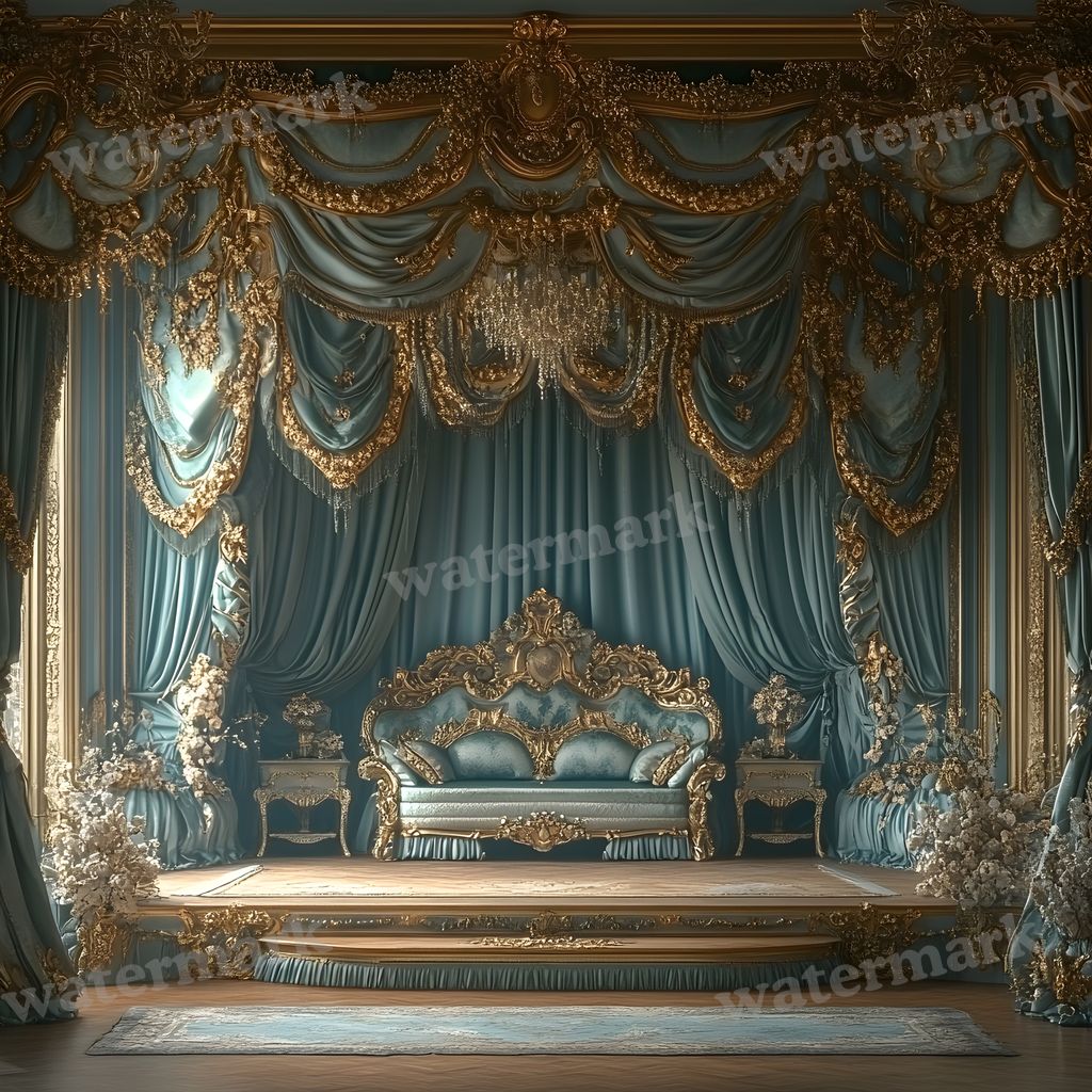 Regal Rooms digital photo backdrop for photo editing, preview 2