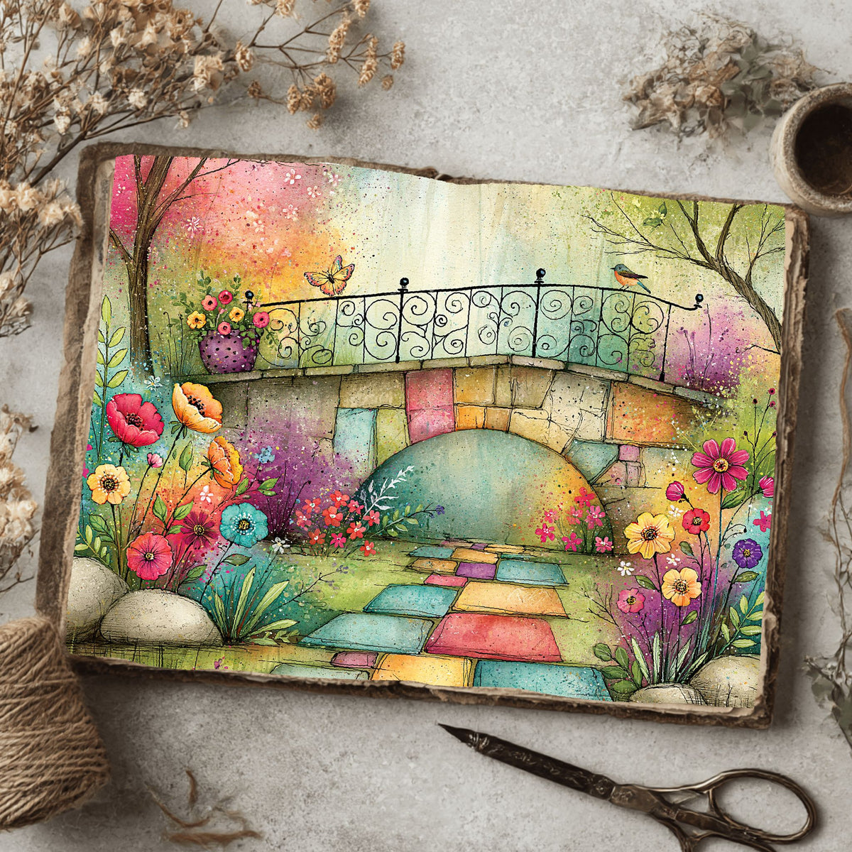 Romantic Garden Scene
