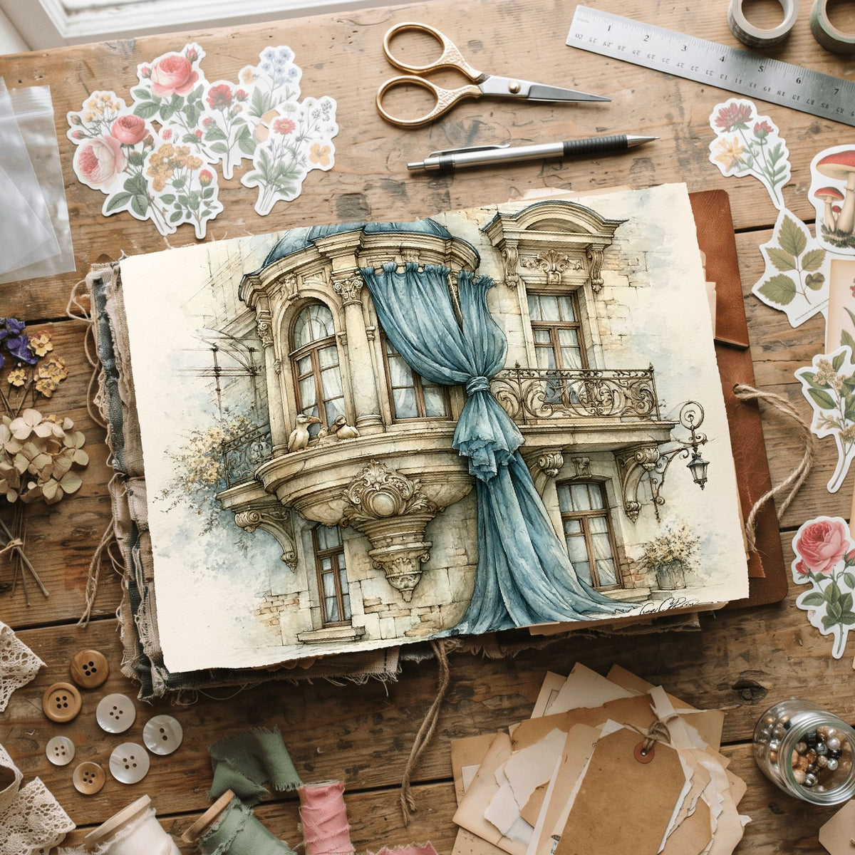 Saint Petersburg Window Watercolor