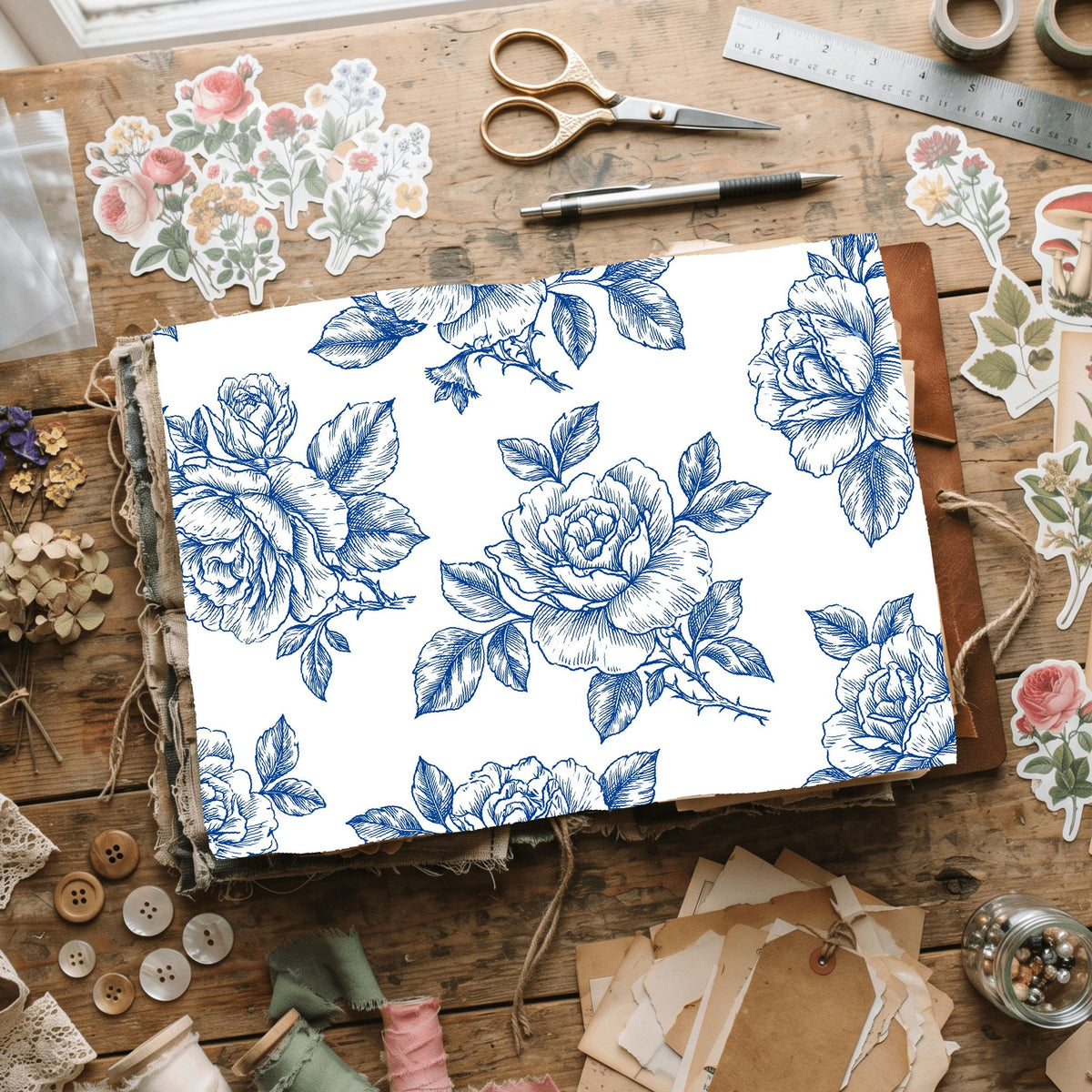 Seamless Botanical Floral Pattern