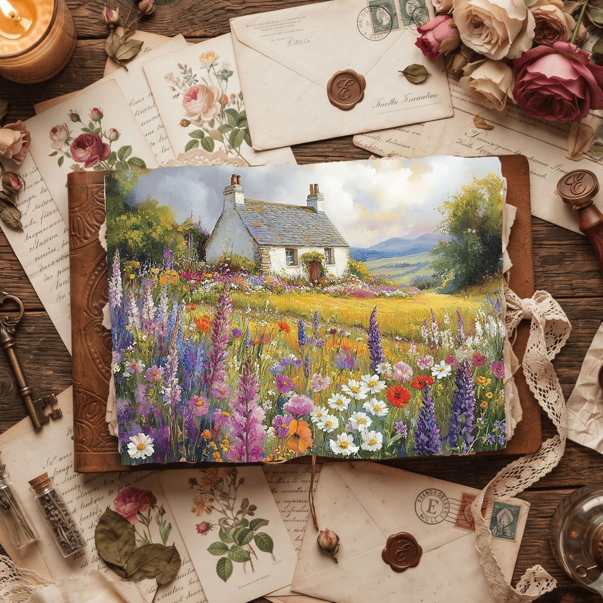 Secret Wildflower Cottage Writing Paper