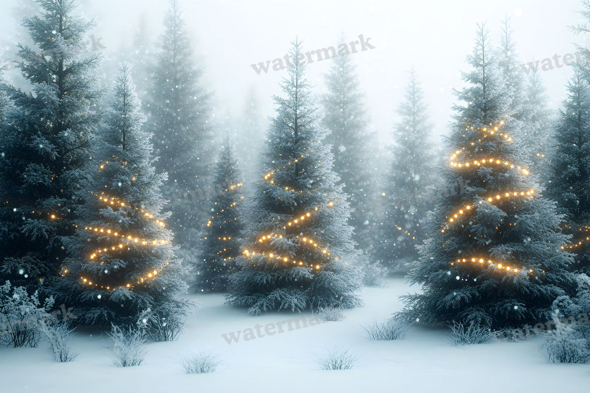 Snowy Forest Backdrop Images
