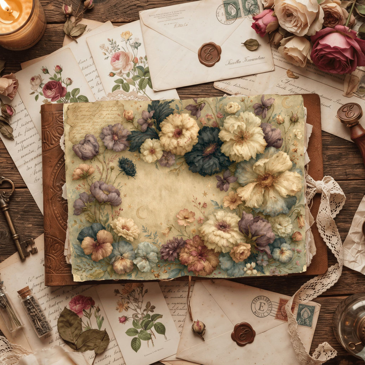 Softly Aged Vintage Writing Paper