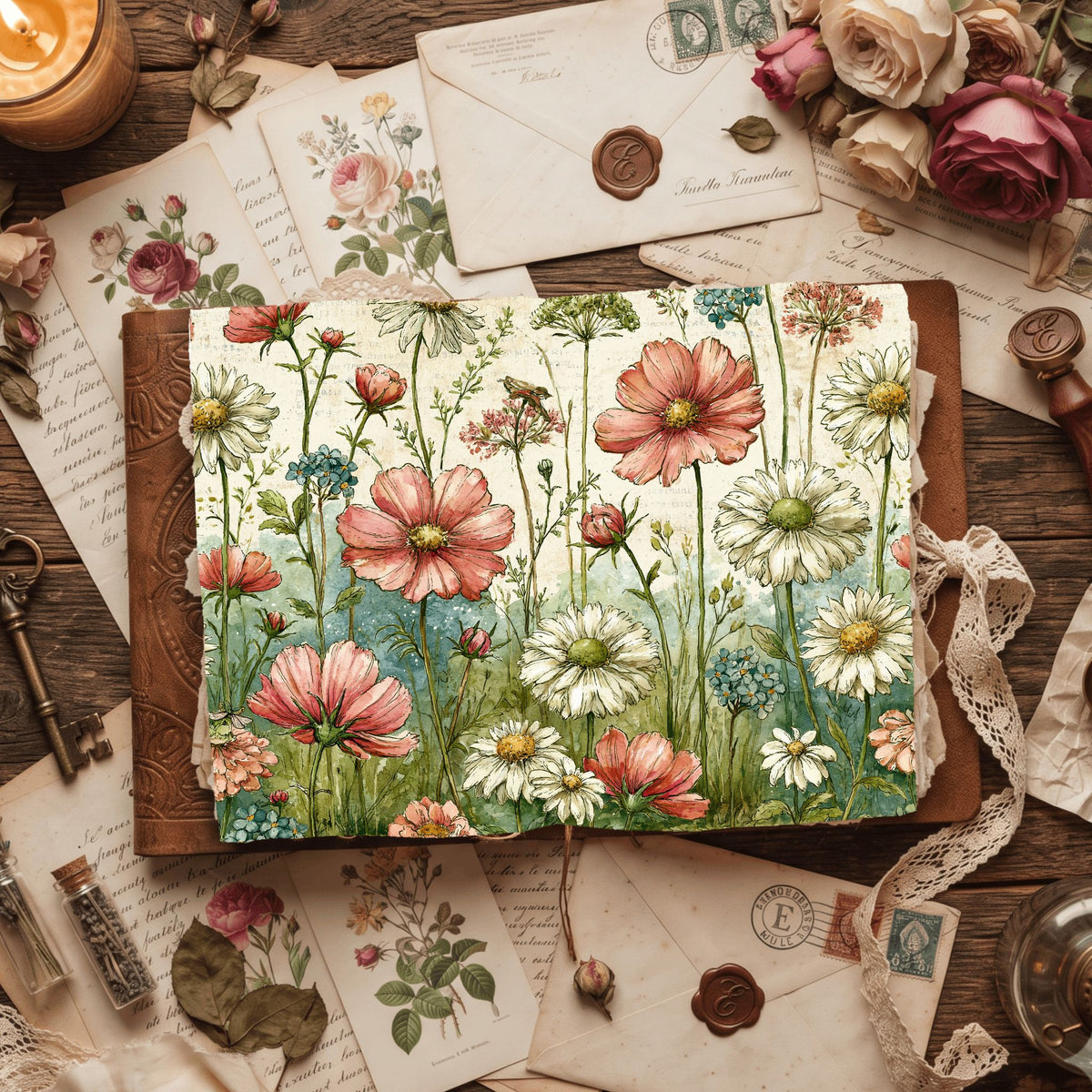 Spring Wildflower Seamless Pattern