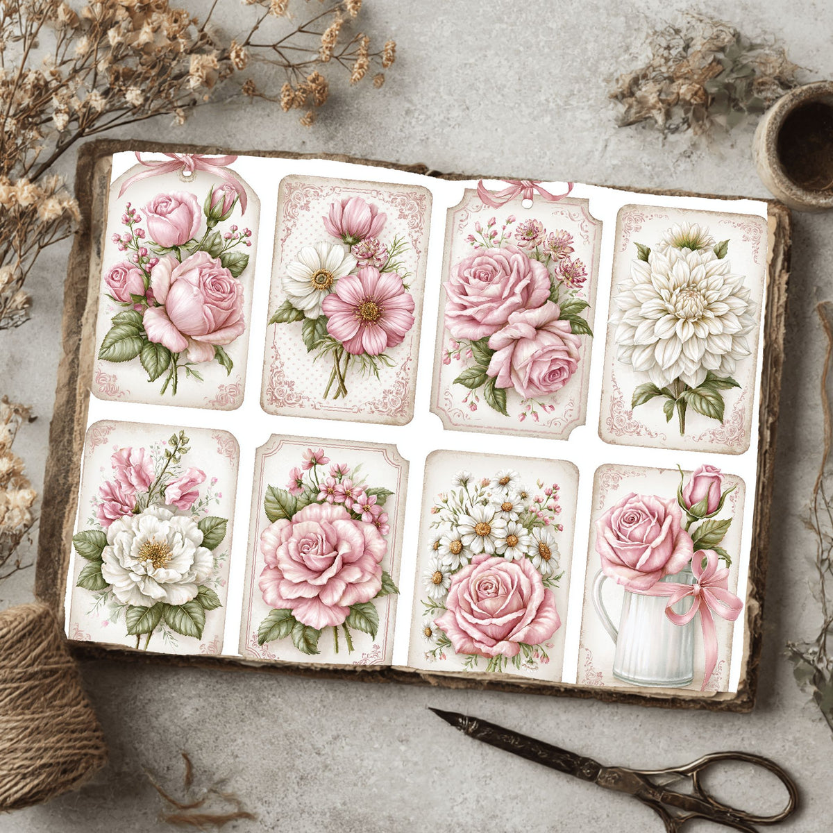 Vintage Botanical Floral Paper