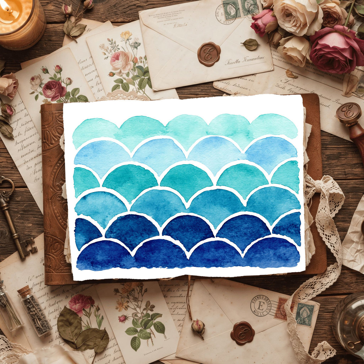 Water Wave Texture Pattern