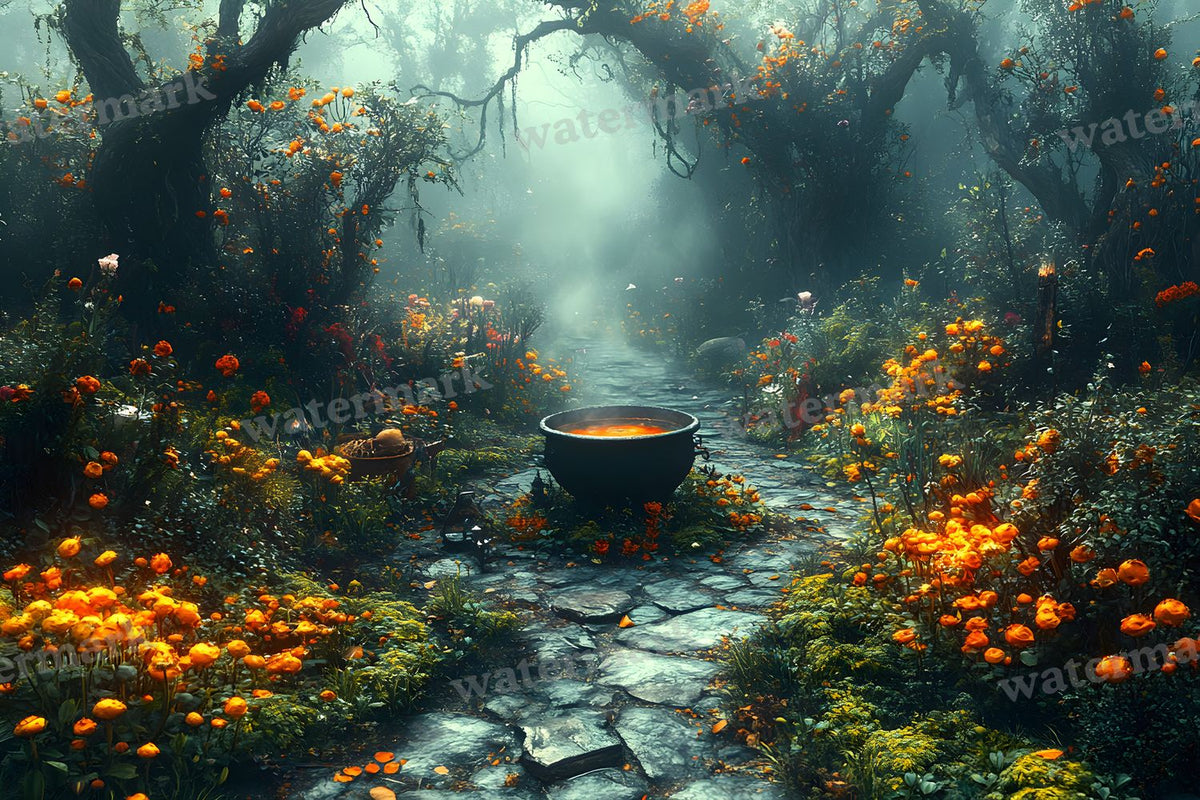 Wicked Witch Garden Backdrop Images