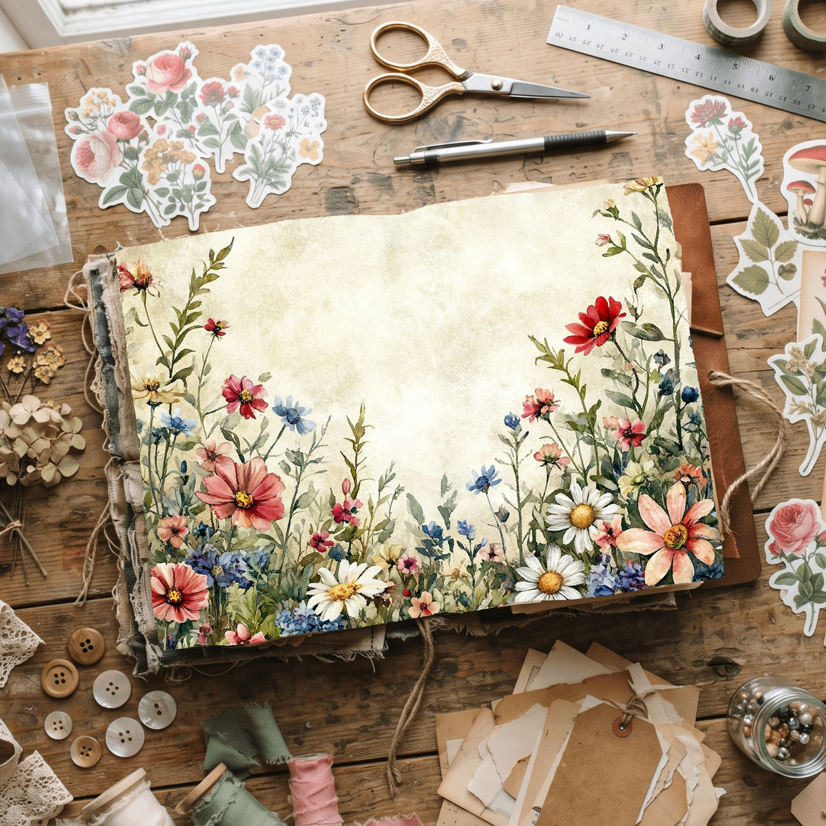 Wildflower Breeze Writing Paper