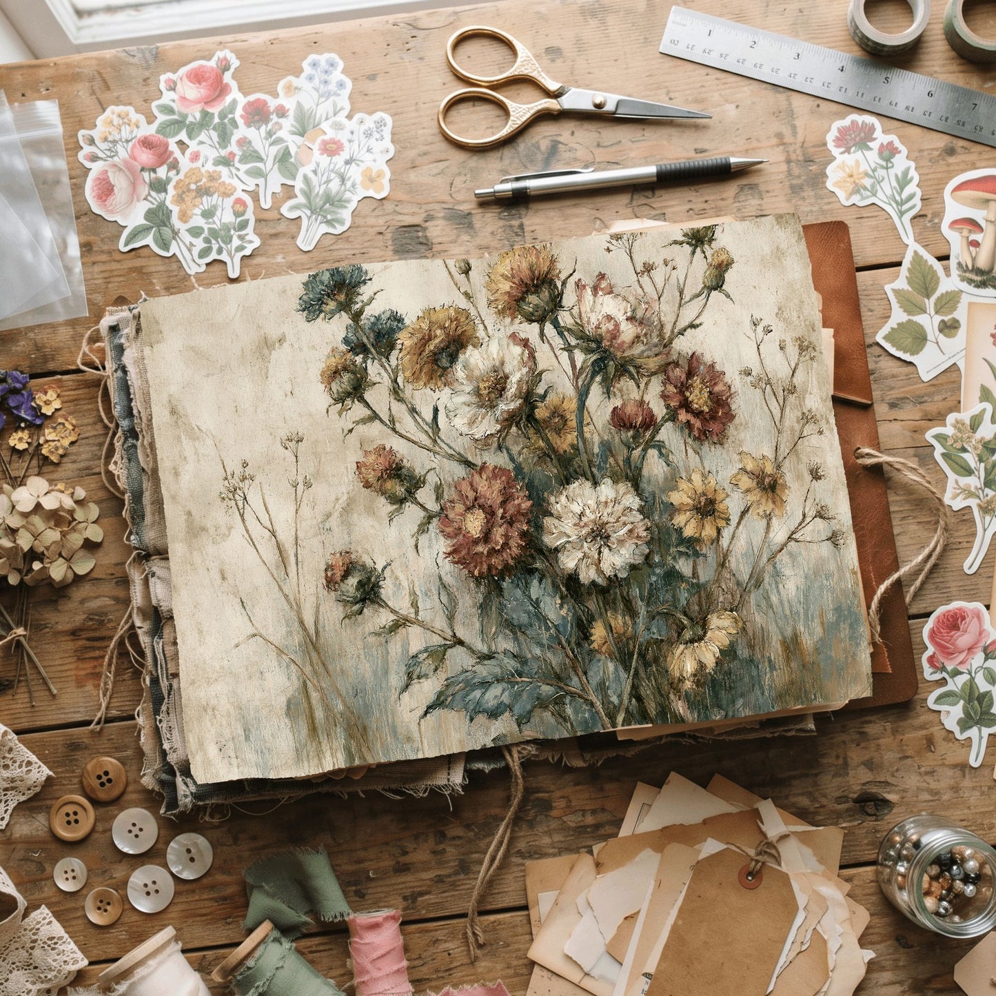Wildflower Meadow Printable Paper