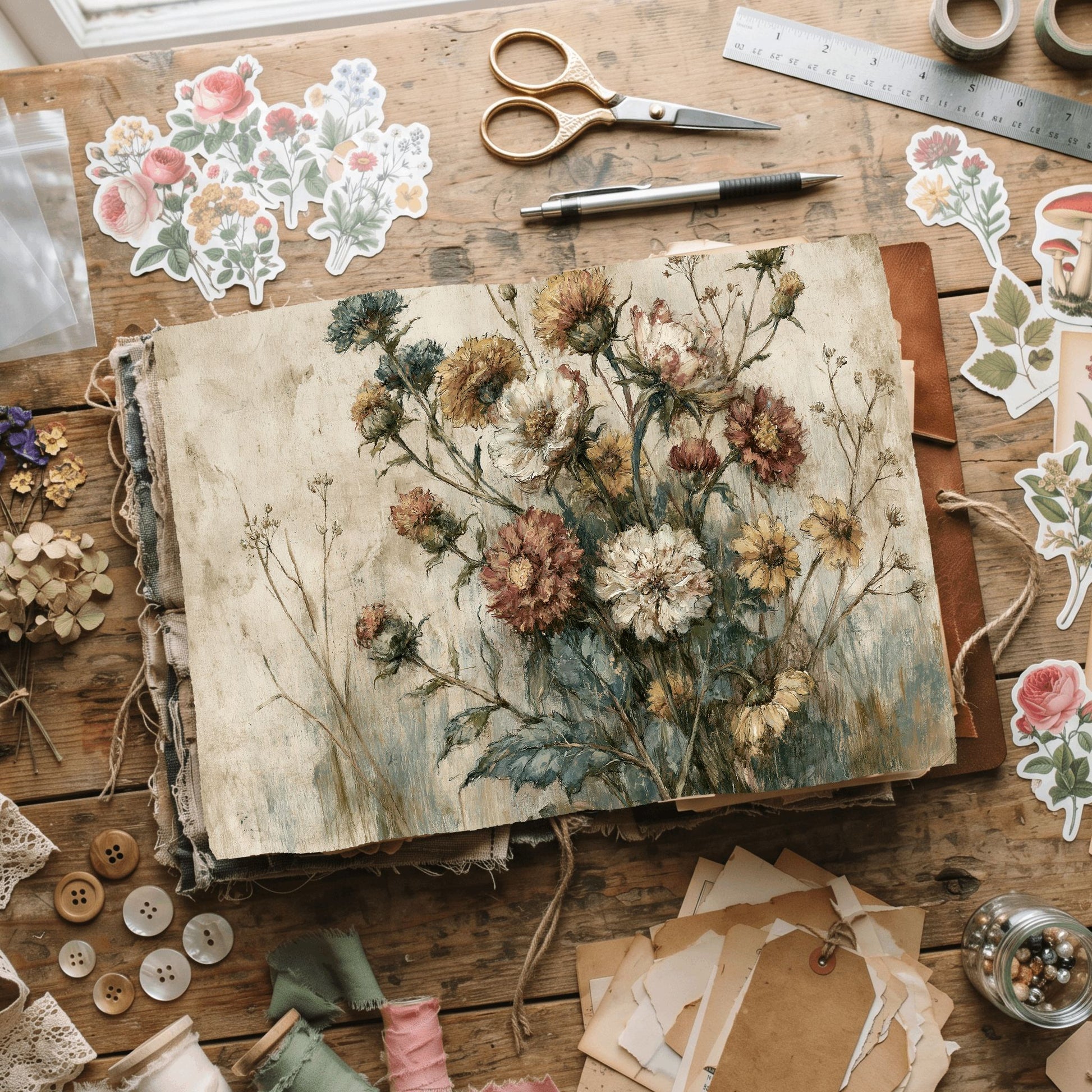 Wildflower Meadow Printable Paper