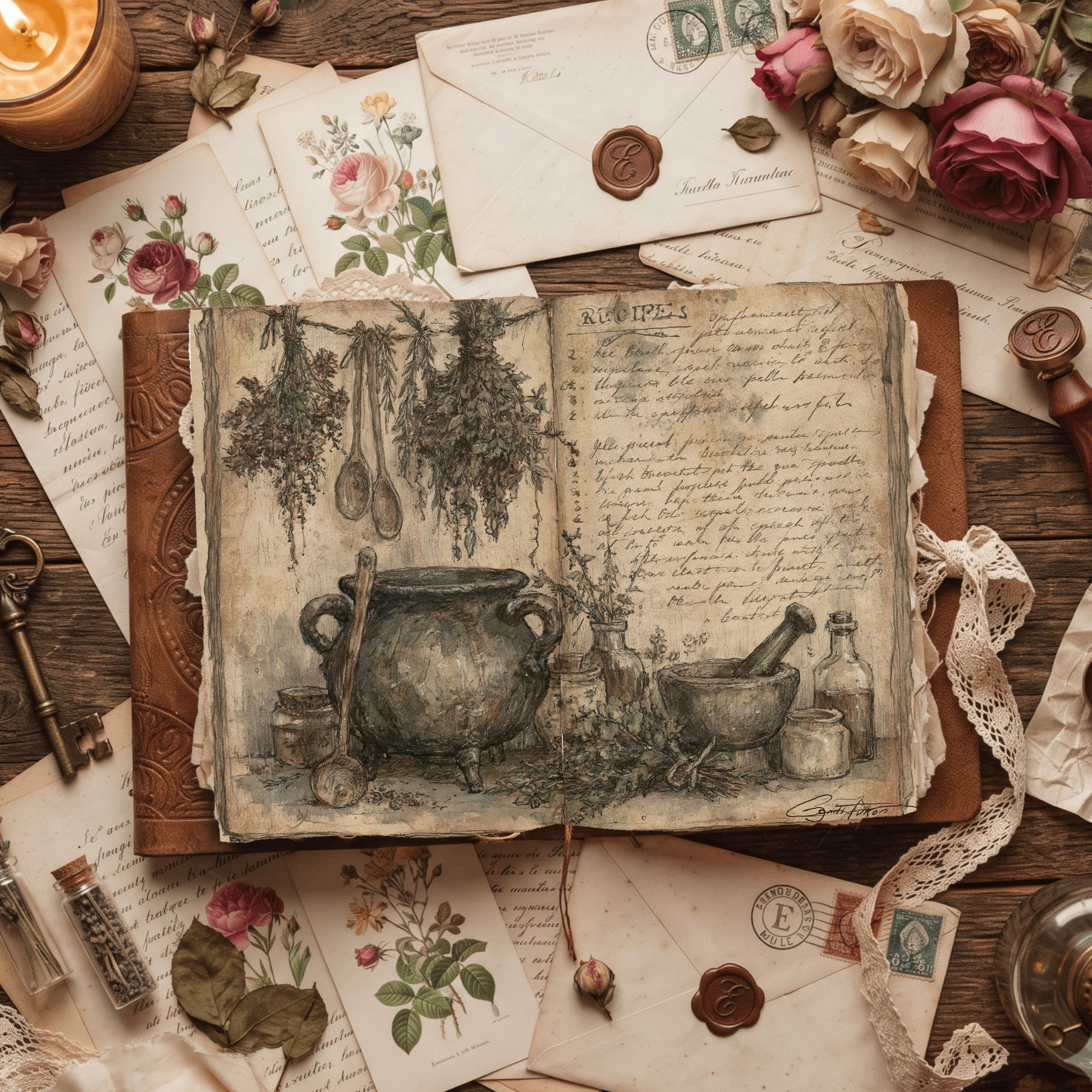 Witch'S Kitchen Recipe Journal Page