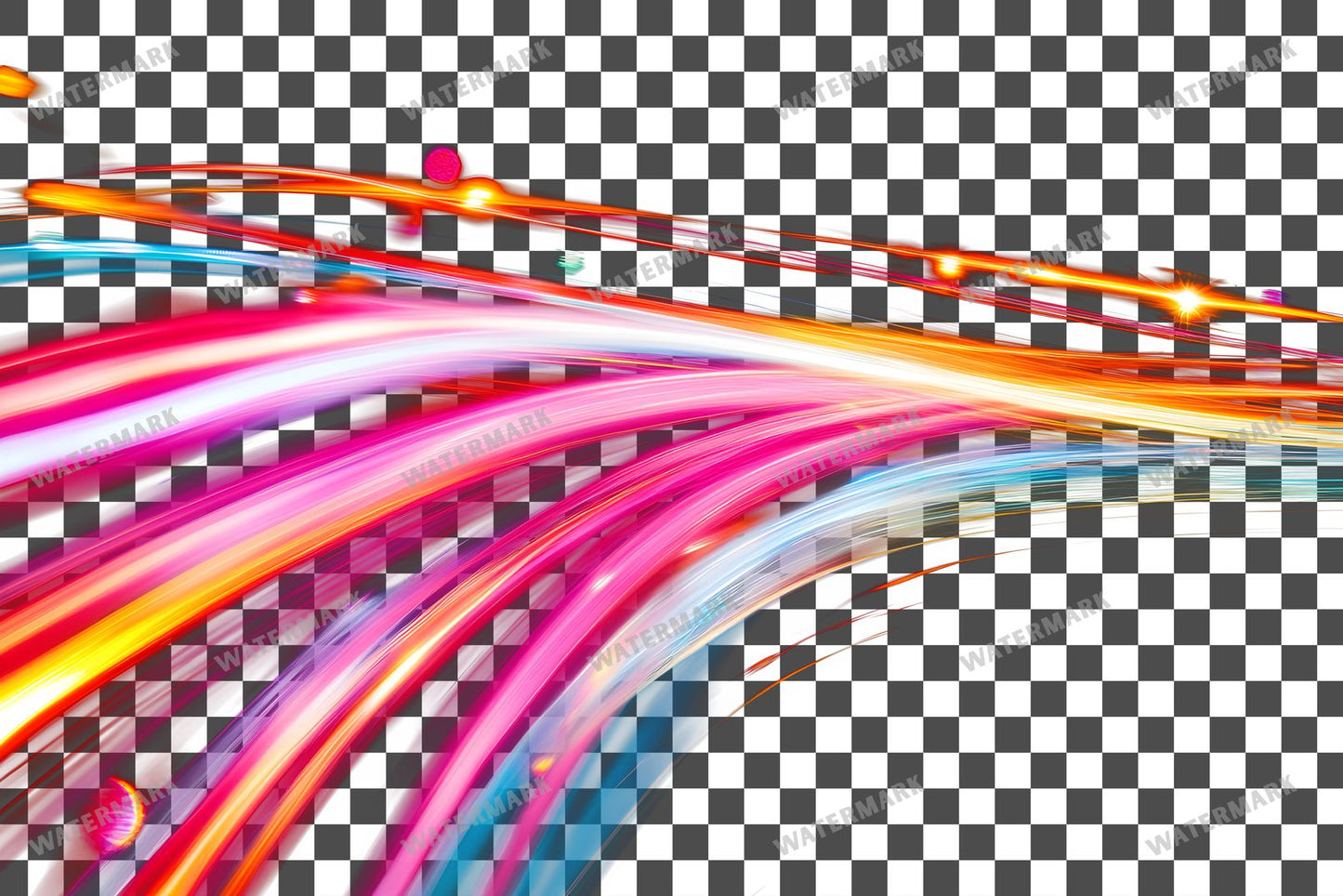 Abstract Light Streaks Transparent Overlay Pngs