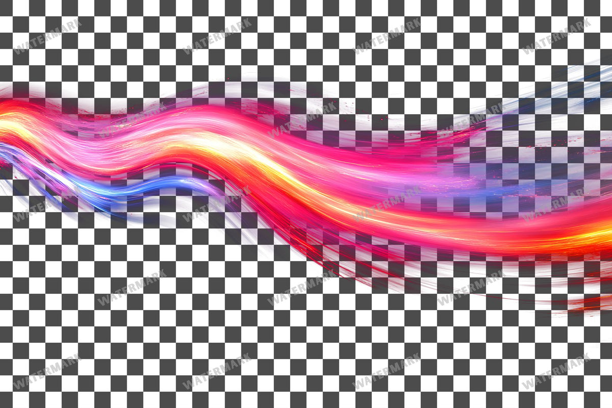 Abstract White Light Streaks Dynamic Transparent Overlay Pngs