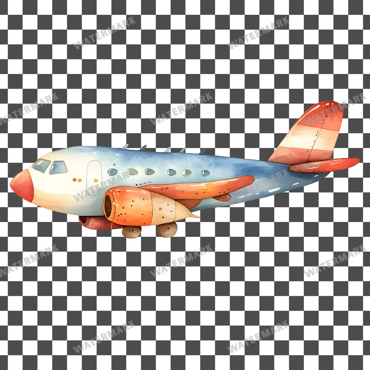 Airplane Full Clipart Pngs